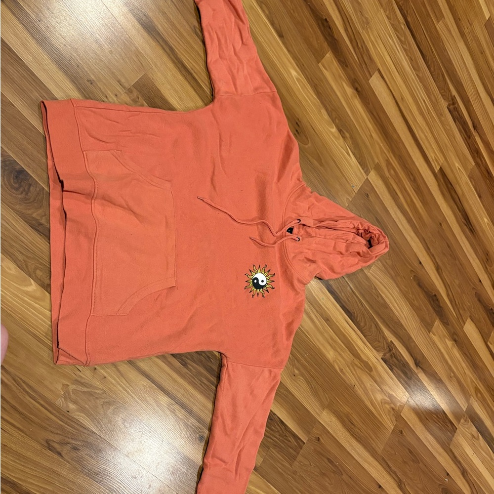 Empyre Coral Hoodie with Ying Yang Graphic